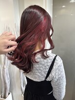 ループ(LOOP)&nbsp;インナーカラーレッド