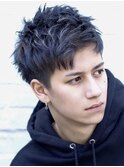 スパイキーショートビジネスショートツイストパーマ刈り上げ☆