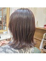 ヘアーズ ロッソ(hair's ROSSO) 切りっぱなしボブ×インナーカラー[30代40代50代]