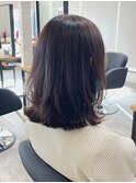 ミルクティーベージュカラーくびれヘアグレージュカラー韓国