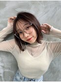 美髪ピンクブラウン【髪質改善/縮毛矯正】