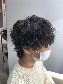 オーシャントーキョー(OCEAN TOKYO) ツイスパマッシュ(刈り上げツーブロック黒髪パーマ)