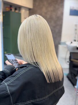 アラレ(ARARE) ブロンドカラー×裾ペールベージュ