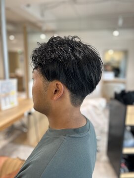ソイクフ 四条大宮店(SOY-KUFU) 【soy-kufu】MEN'S HAIRアッシュブラックカルマパーマ