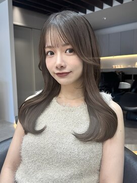 ロンド ロワール 門前仲町(Lond Loire) 韓国レイヤーカット/くびれ巻き/前髪顔周り/セミディ[門前仲町]