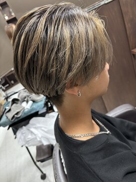 ムク バニラ モカ ラテ(MUKU vanilla/moca/ratte) センターパート+バレイヤージュ