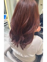 ザザアオヤマ(ZA/ZA AOYAMA) レイヤーカット/ピンク/オイルカラー