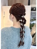あみ下ろし/ヘアセット/ヘアアレンジ/パーティセット