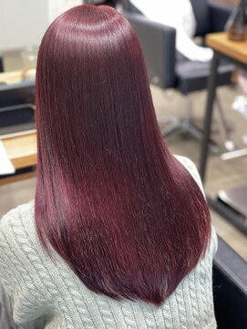 ケーオーエスビューティー(K O S beauty) ブリーチなし/ダブルカラーワインレッド