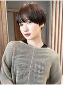マッシュショート　顔周りカット　丸みショート　表参道青山