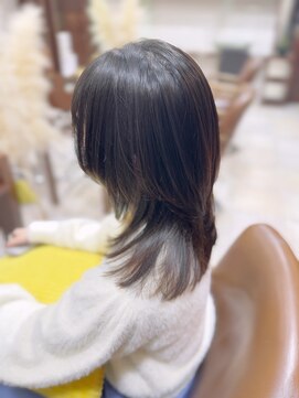 フラット 千葉(Flat.) ミディアムウルフ/酸熱トリートメント【千葉】