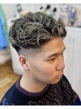 ヘア スタジオ クリブ 北千住(HAIR STUDIO CRIB) 極道メッシュパーマ