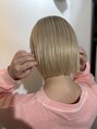 ヘアースタジオ ゼン(hair studio Zen)&nbsp;ハイトーン×ボブ重く見えがちなボブ、カラーで変化を◎