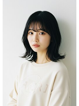 ネオリーブ チロル 横浜西口店(Neolive CiroL.) 黒髪/レイヤーボブ/チェリーブラウン/ミニウルフ/デジタルパーマ