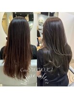 カラ フクオカ(Cara FUKUOKA)&nbsp;オリーブグレージュ《★髪質改善うる艶水素カラー＋カット★》