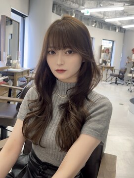 ハピネス 梅田茶屋町店(HAPPINESS) 韓国ヘア/レイヤーカット/髪質改善/顔周り/ブリーチなしベージュ