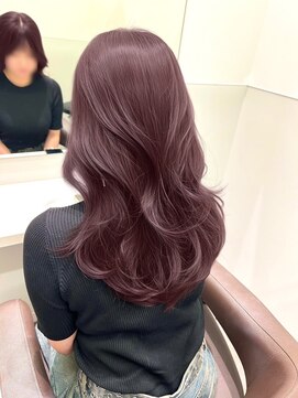 パルス ヨコハマ(PULSE yokohama) ピンクバイオレットブリーチなしレイヤーカット