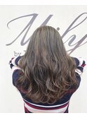 美髪イメチェンホワイトブロンドハイライト×透明感×水素ケア