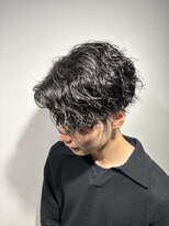 ハイプ 名古屋栄(HYPE)&nbsp;センターパート×波巻きパーマ(名古屋/栄/メンズ)