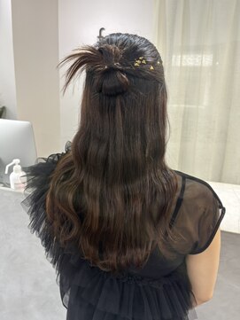 フー(fu.) カチモリハーフアップ