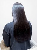 髪質改善トリートメント縮毛矯正◎うる艶ストレート黒髪ロング