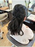 パーティー仕様！ハーフアップ！