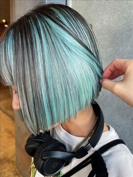 チョコミントカラー×ボブ