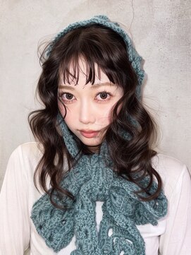 アルバム 新宿(ALBUM SHINJUKU) ミディアム前髪カットおくれ毛韓国ヘア_F21366