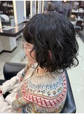 ショートボブ　パーマ