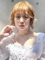 シーク 八王子(CHIC)&nbsp;ハイトーンオレンジベージュ ブリーチカラー【八王子】