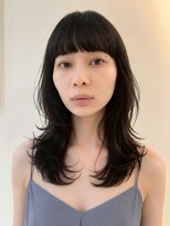 キース ヘアアンドメイク 恵比寿(kith. hair&make)&nbsp;ミディアムウルフレイヤーカット/顔まわりカット