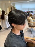 毛流れセンターパート