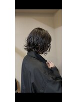 シーン(seen.) 黒髪レイヤーボブパーマ