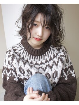 テーラ(tela) 【tela】チャコールグレージュ・ラフウェーブボブ【溝の口】