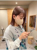 ピンクベージュボブ