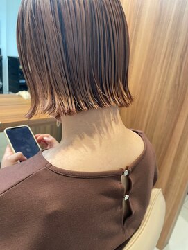 ガリカ 博多(Gallica) 【恒吉佐央里】襟足すっきり切りっぱなしボブ/ハイトーンボブ