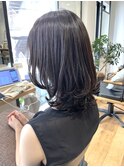 顔周りソフトウルフミディアムレイヤー