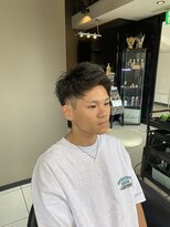 アイズ 海老名(AIZU) スウィングアップバングジェットモヒカンフェードカットショート