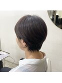 松山市/20代/30代/40代/ハイライト×耳かけショート