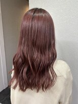 アジールヘア 所沢プロペ通り店(agir hair)&nbsp;ブラウンピンク１０代学生大学生色落ち綺麗所沢