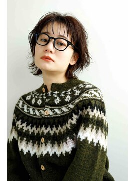 ヘアーアンドメイク エイダ(hair&make eida) デザインカラーオリーブベージュウェットヘア【神保町】