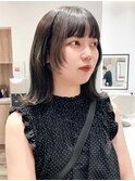 顔周りレイヤーカット*姫カット*くびれヘア*ミディアムボブ