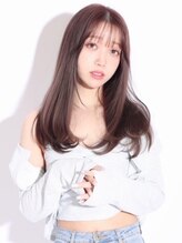 アース コアフュールボーテ 佐久平店(EARTH coiffure beaute) ナチュラルブラウン_透明感カラー_ワンホン_シースルーバング