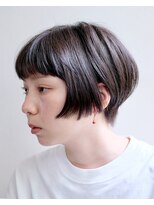 ルプラ ガーデン(le-pla garden)&nbsp;ショートボブ#ベージュ#耳掛けショート#くびれショート#ボブ