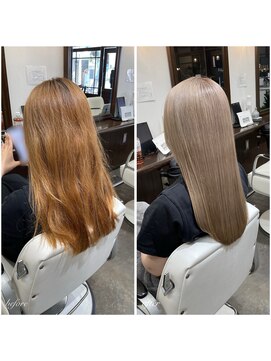 ムーブ(Moob) 透明感・艶感抜群ミルクティーベージュカラー【別府】