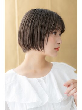 カバーヘア イヴ 戸頭店(COVER HAIR EVE) オリーブベージュ小顔補正カットショートボブ311X戸頭20代30代