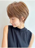 30代40代50代絶壁解消ひし形白髪ぼかし大人ショートボブ【猪狩】