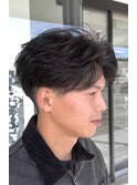流行りのフェザーパーマ◎