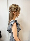 ハーフアップ