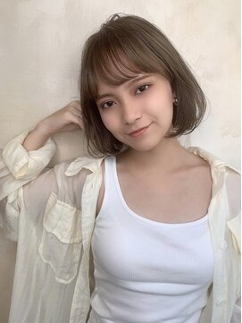 ニスル 上尾店(NISURU) 黒髪/クラゲヘアー/オリーブグレー/小顔/ココアベージュ/上尾